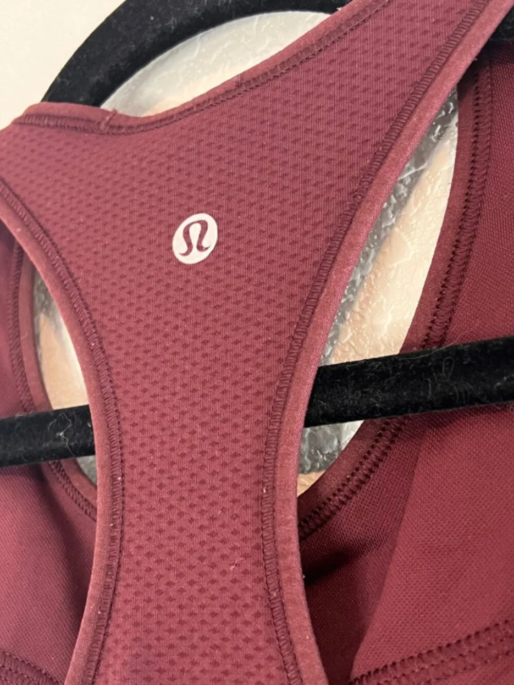 Lululemon Burgundy Racerback Longline Sports Bra Size 6